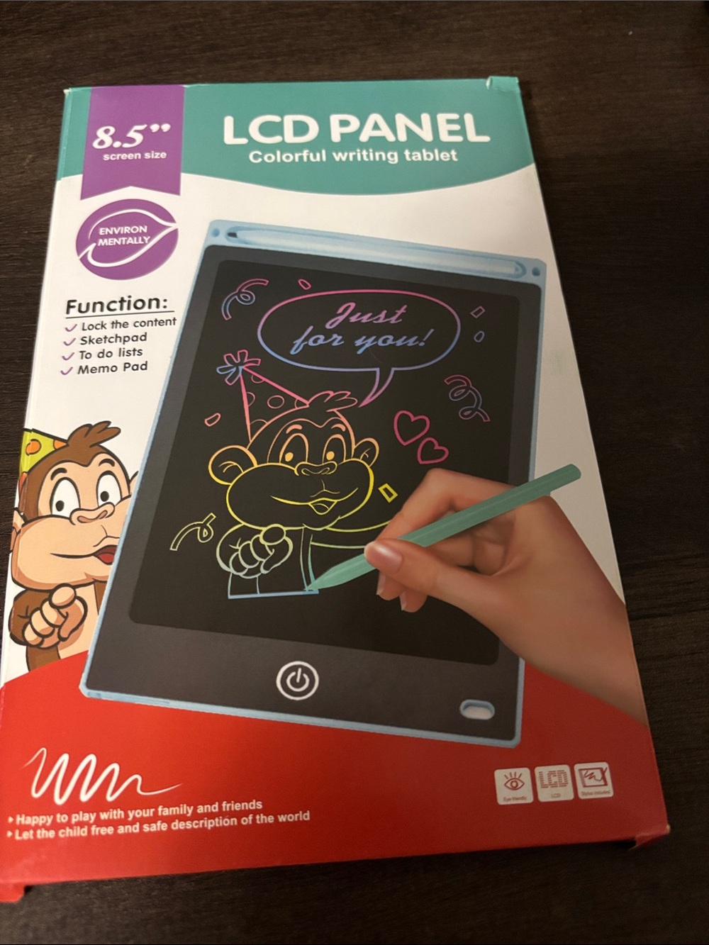 LCD Writing Tablet 8.5" - Light Blue Color - Picture 1 of 2